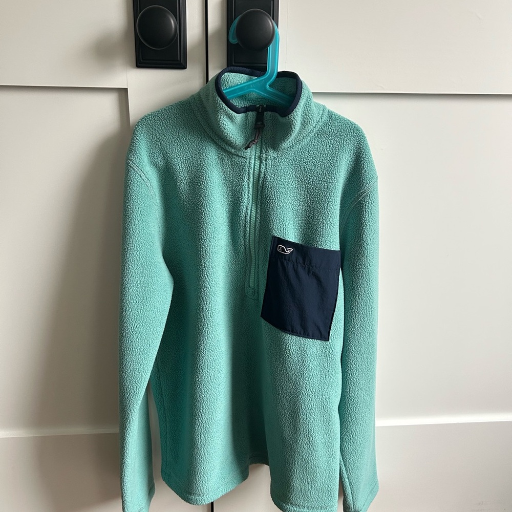 Vineyard Vines Teal Fleece Pullover Men’s XS
